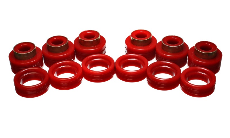 Dodge Ram 2500 Body Mount Set - Energy Suspension - Hyper-Flex Polyurethane - Red - `94-`02 Dodge Ram 2500 Body Mount Set - Energy Suspension - Hyper-Flex Polyurethane - Red - `94-`02